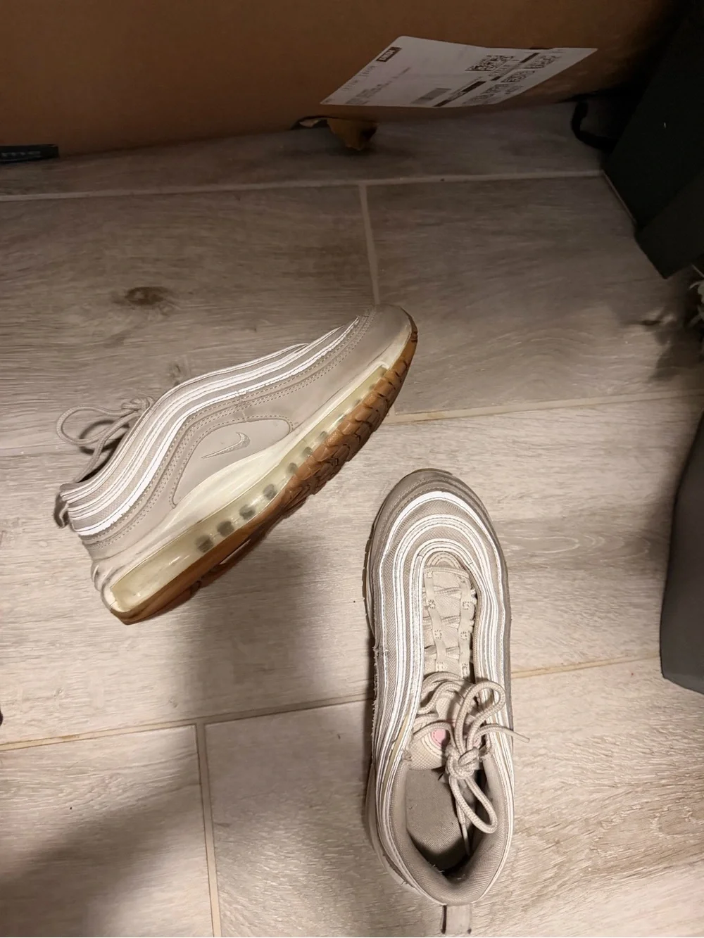 Nike Air Max 97 in Beige and Baby Pink